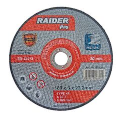 RAIDER RAIDER ΤΡΟΧΟΣ ΚΟΠΗΣ ΜΕΤΑΛΛΟΥ PRO 180*3*22.2mm 160126 έως και 12 άτοκες δόσεις