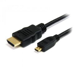Καλώδιο MediaRange HDMI/Micro HDMI Version 1.4 with Ethernet  Gold-plated 1.0M Black (MRCS146) έως 12 άτοκες Δόσεις
