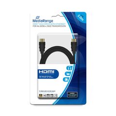 Καλώδιο MediaRange HDMI/HDMI High Speed connection with Ethernet 3.0M Black (MRCS157) έως 12 άτοκες Δόσεις