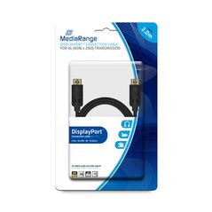 Καλώδιο MediaRange DisplayPort connection cable, gold-plated contracts, 2.0M, Black (MRCS159) έως 12 άτοκες Δόσεις