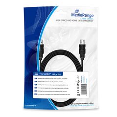 Καλώδιο MediaRange USB 2.0 Extension AM/AF 3.0M Black (MRCS111) έως 12 άτοκες Δόσεις