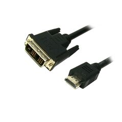 Καλώδιο MediaRange HDMI/DVI Gold-plated (24+1 Pin) 2.0M Black (MRCS118) έως 12 άτοκες Δόσεις