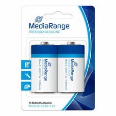 Αλκαλική Μπαταρία MediaRange Premium D 1.5V (LR20) (2 Pack) (MRBAT109) έως 12 άτοκες Δόσεις