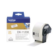 Brother DK-11208 Label Roll – Black on White, 38mm x 90mm (DK11208) (BRODK11208) έως 12 άτοκες Δόσεις