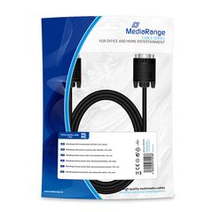 Καλώδιο MediaRange SVGA monitor connection cable, VGA/VGA, 1.8m., Black (MRCS105) έως 12 άτοκες Δόσεις