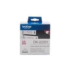 Brother P-touch Label Red / Black on White15.2m x 62mm (DK22251) (BRODK22251) έως 12 άτοκες Δόσεις