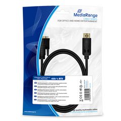 Καλώδιο MediaRange DisplayPort to DVI connection, gold-plated contacts, DP plug /DVI-D plug (24+1 Pin), 2.0m, black (MRCS199) έως 12 άτοκες Δόσεις