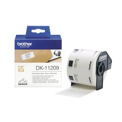 Brother DK-11209 Label Roll – Black on White, 29mm x 62mm (DK11209) (BRODK11209) έως 12 άτοκες Δόσεις