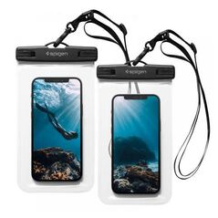 Universal Αδιάβροχη Θήκη Spigen A601 για Smartphones έως 6.8'' Διάφανο (2 τεμ.) 8809756648588 έως και 12 άτοκες δόσεις