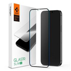 Tempered Glass Full Face Spigen Glas.TR Slim HD FC Apple iPhone 12 mini Μαύρο (1 τεμ.) 8809710755154 έως και 12 άτοκες δόσεις