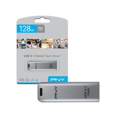 USB FLASH DRIVE PNY 128GB METAL USB 3.1 NEW 0.501.720 έως 12 άτοκες Δόσεις