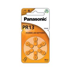 Panasonic PR13  Μπαταρίες Ακουστικών Βαρηκοΐας 1.4V (PR13L/6DC) (PANPR13L/6DC) έως 12 άτοκες Δόσεις