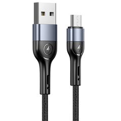 USAMS Cablu de Date USB la Micro-USB 2A, 1m - USAMS U55 (US-SJ450) - Black 6958444912547 έως 12 άτοκες Δόσεις