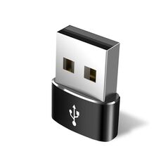 Techsuit Adaptor Type-C la USB, 3A - Techsuit Adapter - Black 5949419058187 έως 12 άτοκες Δόσεις