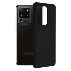 Techsuit Husa pentru Samsung Galaxy S20 Ultra / S20 Ultra 5G - Techsuit Soft Edge Silicone - Black 5949419048607 έως 12 άτοκες Δόσεις