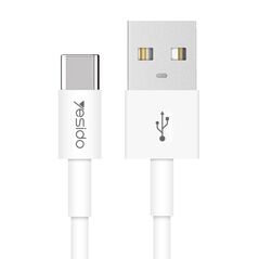 Yesido Cablu de Date USB la Type-C, 2.4A, 1.2m - Yesido (CA-22) - White 6971050263841 έως 12 άτοκες Δόσεις