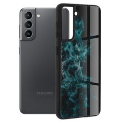 Techsuit Husa pentru Samsung Galaxy S21 5G - Techsuit Glaze Series - Blue Nebula 5949419038349 έως 12 άτοκες Δόσεις