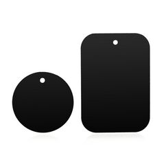 Techsuit Placute Metalice pentru Telefon (set 2) - Techsuit (MP03) - Black 5949419042360 έως 12 άτοκες Δόσεις