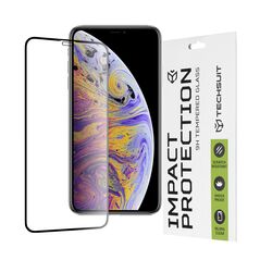 Techsuit Folie pentru iPhone XS Max / 11 Pro Max - Techsuit 111D Full Cover / Full Glue Glass - Black 5949419042124 έως 12 άτοκες Δόσεις