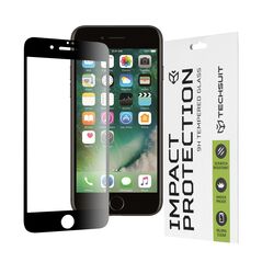Techsuit Folie pentru iPhone 7 / 8 / SE 2, SE 2020 / SE 3, SE 2022 - Techsuit 111D Full Cover / Full Glue Glass - Black 5949419042087 έως 12 άτοκες Δόσεις