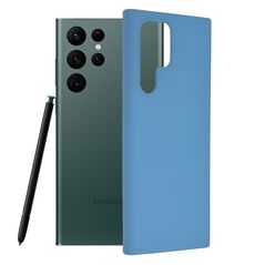 Techsuit Husa pentru Samsung Galaxy S22 Ultra 5G - Techsuit Soft Edge Silicone - Denim Blue 5949419029811 έως 12 άτοκες Δόσεις