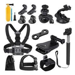 Techsuit Set Accesorii GoPro 14in1 - Techsuit Action Camera (CAL29) - Black 5949419031111 έως 12 άτοκες Δόσεις