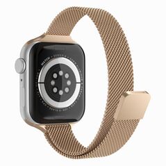 Techsuit Curea pentru Apple Watch 1 / 2 / 3 / 4 / 5 / 6 / 7 / SE / SE 2 / 8 (38 / 40 / 41mm) - Techsuit Watchband (W034) - Gold 5949419020931 έως 12 άτοκες Δόσεις