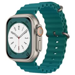 Techsuit Curea pentru Apple Watch 1/2/3/4/5/6/7/8/SE/SE 2/Ultra (42/44/45/49mm) - Techsuit Watchband (W038) - Office Green 5949419015258 έως 12 άτοκες Δόσεις