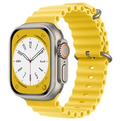 Techsuit Curea pentru Apple Watch 1/2/3/4/5/6/7/8/SE/SE 2/Ultra (42/44/45/49mm) - Techsuit Watchband (W038) - Yellow 5949419015272 έως 12 άτοκες Δόσεις