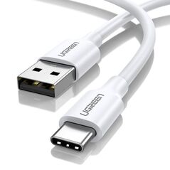 Ugreen Cablu de Date USB la Type-C 2m - Ugreen Nickel Plating (60123) - White 6957303861231 έως 12 άτοκες Δόσεις