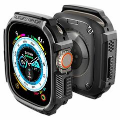 Spigen Husa pentru Apple Watch Ultra (49mm) - Spigen Rugged Armor - Black 8809811868753 έως 12 άτοκες Δόσεις