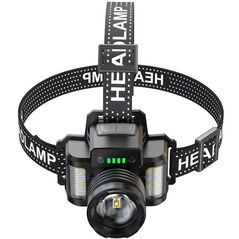 Techsuit Lanterna Cap cu 3 Culori, 30W - Techsuit (HL-A-02) - Black 5949419009066 έως 12 άτοκες Δόσεις