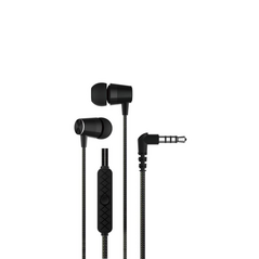 DEVIA wired earphones Kintone Metal jack 3,5mm black DVHF-362316 44293 έως 12 άτοκες Δόσεις
