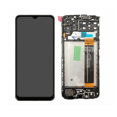 SAMSUNG A137F Galaxy A13 - LCD - Complete front + Touch Black Original Service Pack SP17067BK 46543 έως 12 άτοκες Δόσεις