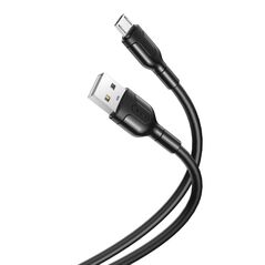 XO - cable NB212 USB - microUSB 1m 2,1A black XO-NB212m-BK 35209 έως 12 άτοκες Δόσεις