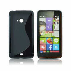 Microsoft Lumia 540 - ΘΗΚΗ ΣΙΛΙΚΟΝΗΣ S-CASE ΜΑΥΡΗ MA46807S-BK 14470 έως 12 άτοκες Δόσεις