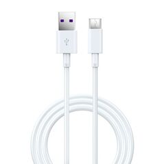 DEVIA Shark series supercharge USB to TYPE-C Cable full compatible White (5A,1.5M) DVCB-344602 4504 έως 12 άτοκες Δόσεις