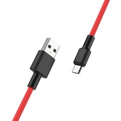 HOCO - X29 SUPERIOR STYLE DATA CABLE MicroUSB 1m RED HOC-X29m-R 5902 έως 12 άτοκες Δόσεις