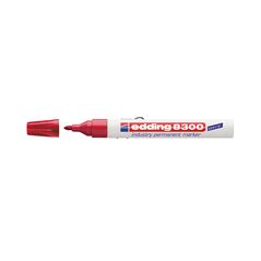 Edding 8300 Industry Permanent Marker Red (4-8300002) (EDD4-8300002) έως 12 άτοκες Δόσεις