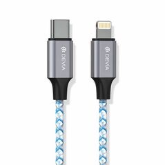 DEVIA  cable Vogue PD USB-C - Lightning 1,0 m tube (PD 20W 3A) DVCB-348303 54652 έως 12 άτοκες Δόσεις