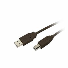 Καλώδιο MediaRange USB 2.0 AM/BM 3.0M Black (MRCS103) έως 12 άτοκες Δόσεις