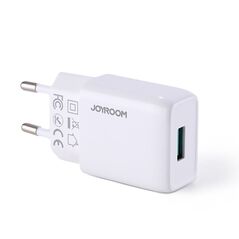 JoyRoom JoyRoom - Wall Charger (L-1A101) - USB, Fast Charging 2.1A, 10W - White 6941237137128 έως 12 άτοκες Δόσεις