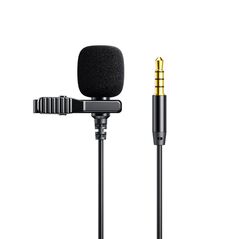 JoyRoom JoyRoom - Lavalier Microphone (JR-LM1) - with Cable Jack 3.5mm, 2m - Black 6941237119155 έως 12 άτοκες Δόσεις