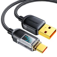 JoyRoom JoyRoom - Data Cable (S-AC066A4) - USB to Type-C, with Digital Display, Fast Charging 66W, 1.2m - Black 6956116750619 έως 12 άτοκες Δόσεις