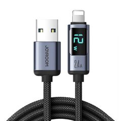 JoyRoom JoyRoom - Data Cable (S-AL012A16) - USB to Lightning, Fast Charging 2.4A, 480Mbps, 1.2m - Black 6956116750633 έως 12 άτοκες Δόσεις