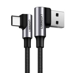 UGREEN Angle cable USB to USB-C UGREEN US176, 3A, 2m (black) 029835 έως και 12 άτοκες δόσεις