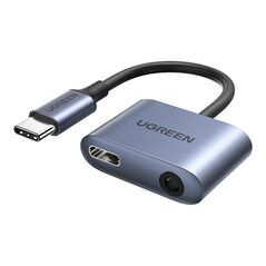 UGREEN Audio adapter UGREEN CM231 USB-C to mini jack 3.5mm (Grey) 042354 έως και 12 άτοκες δόσεις