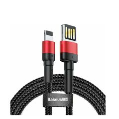 Baseus Braided USB to Lightning Cable Κόκκινο 1m (CALKLF-G91)) (BASCALKLFG91) έως 12 άτοκες Δόσεις