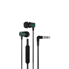 DEVIA wired earphones Kintone Metal jack 3,5mm Green DVHF-362330 57056 έως 12 άτοκες Δόσεις