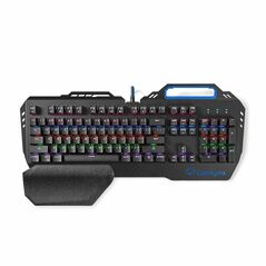 Nedis Wired Gaming Keyboard  Mechanical RGB US International (GKBD400BKUS) (NEDGKBD400BKUS) έως 12 άτοκες Δόσεις